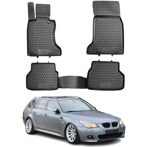 OMAC 3D Tapis de Sol Compatible avec BMW Série 5 E60 E61 Berline Break 2003-2010 Caoutchouc (1/5)