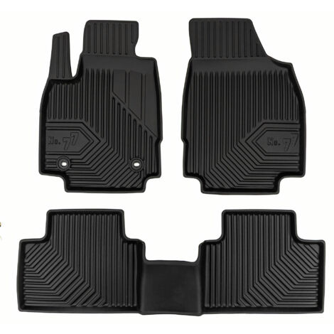 Tapis de Sol de Voiture No.77 pour MG 3 III 2024-2025 TPE Antidérapant Noir 3Pcs