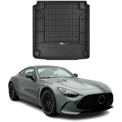 Tapis de Coffre 3D TPE Premium Compatible avec Mercedes AMG GT 53 63 2019-2022  Bac de Protection de Coffre Intérieur antidérapant Revêtement de Coffre Bords Hauts pour Voiture Noir (1/5)