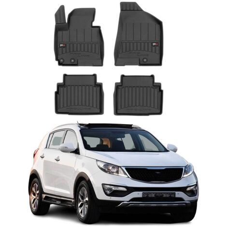 OMAC Tapis de sol en caoutchouc pour KIA Sportage 2010-2015 Noir Premium (1/5)