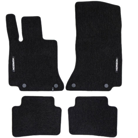 Tapis de sol pour Mercedes-Benz Classe C W206 2021-2025 Velours Noir 4Pcs