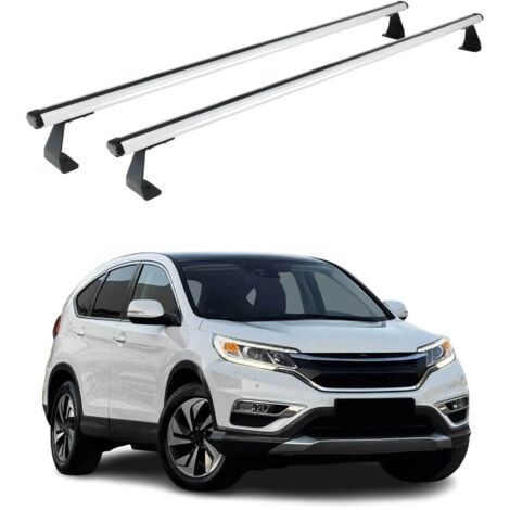 OMAC Barres de toit Heavy Duty compatibles avec Honda CR-V IV 2013-2018 – 2 barres – Aluminium Argent (1/4)