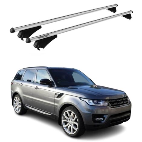 Tiger Barres de toit transversales Compatible avec Land Rover Range Rover Sport L494 2014-2022 Aluminium Gris 2Pcs