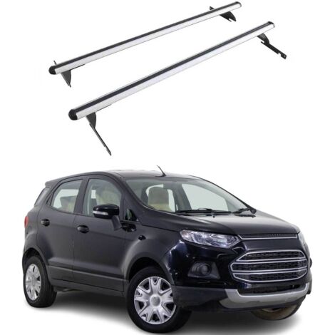 OMAC Barres de toit Heavy Duty compatibles avec Ford Ecosport II 2014-2023 – 2 barres – Aluminium Argent