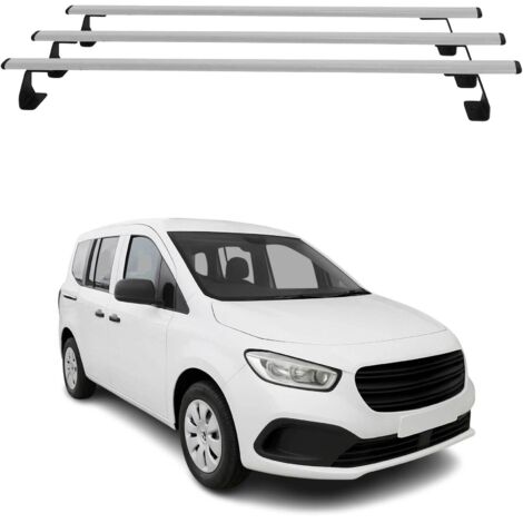 OMAC Barres de toit Heavy Duty compatibles avec Mercedes Citan W420 2021-2026 – 3 barres – Acier Argent (1/4)