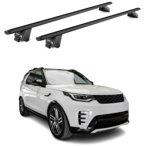 OMAC Barres de toit aluminium certifiées TÜV pour Land Rover Range Rover Velar L560 2017-2026 – Pour rails de toit intégrés – Rainure en T – Charge max 100 kg – 2 antivols Noir