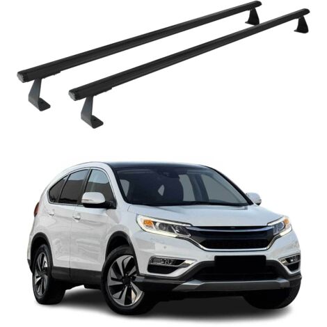 OMAC Barres de toit Heavy Duty compatibles avec Honda CR-V IV 2013-2018 – 2 barres – Aluminium Noir (1/4)