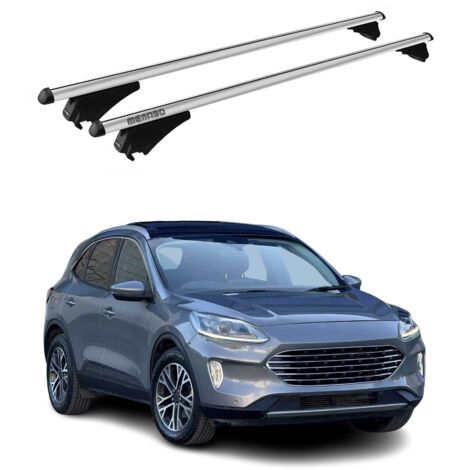 Tiger Barres de toit transversales Compatible avec Ford Kuga mk3 2019-2025 Aluminium Gris 2Pcs (1/4)