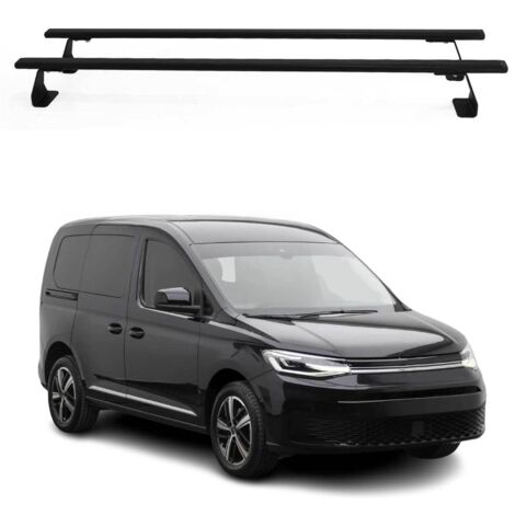 OMAC Barres de toit Heavy Duty compatibles avec VW T7 Multivan 2021-2026 – 2 barres – Acier – Noir (1/4)