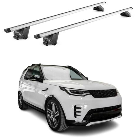 OMAC Barres de toit aluminium certifiées TÜV pour Land Rover Range Rover Velar L560 2017-2026 – Pour rails de toit intégrés – Rainure en T – Charge max 100 kg – 2 antivols Argent