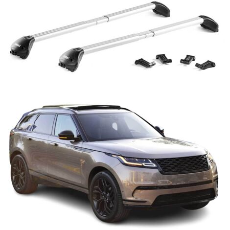OMAC Barres de toit transversales certifiées TÜV pour Land Rover Range Rover Velar L560 2017-2026 – Verrouillables (4 antivols) – Charge max 100 kg – Fixation durable Argent (1/4)