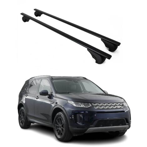 OMAC Barres de toit pour Land Rover Discovery Sport L550 2015-2026 – TÜV / DIN 75302:2019 – Antivol inclus – Charge max 75 kg – 2 barres Noir (1/4)