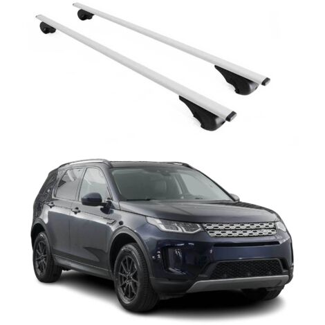 OMAC Barres de toit pour Land Rover Discovery Sport L550 2015-2026 – TÜV / DIN 75302:2019 – Antivol inclus – Charge max 75 kg – 2 barres Argent