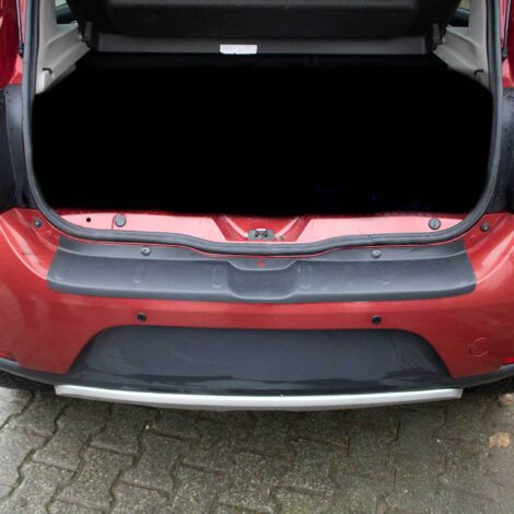 Protection Seuil de Pare-Chocs Arrière pour Dacia Sandero 2012 à 2017, Couverture de Seuil de Coffre, Bande Seuil de Chargement en ABS Noir Mat