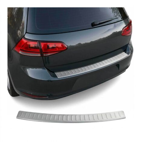 Protection Seuil de Pare-Chocs Arriére Compatible avec VW Golf VII Sportsvan 2014-2020 INOX (1/5)