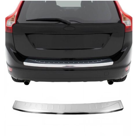 Protection Seuil de Pare-Chocs Arriére Compatible avec Volvo XC60 2013-2017 Acier INOX (1/5)
