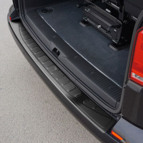 Protection Seuil de Pare-Chocs Arriére Compatible avec VW Transporter T6 T6.1 2015-2022 Porte simple Brossé (1/5)