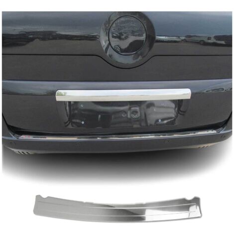 Protection Seuil de Pare-Chocs arrière - Compatible avec Citroën Nemo 2008-2021 - Couverture de Seuil de Coffre - Bande Seuil de Chargement - Style élégant - en Acier INOX Chromé (1/5)