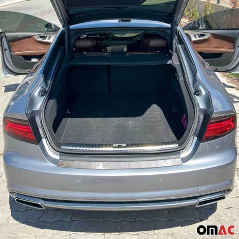OMAC Protection seuil de Pare-Chocs pour Audi A7 Berline 4G8 2010-2018 Acier Brossé (1/5)