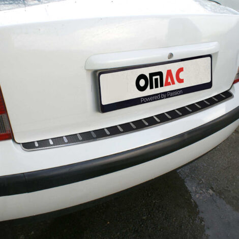 OMAC Protection Seuil de Pare-chocs Arriére Compatible avec Fiat Sedici 2006-2014 acier inox Carbone (1/5)
