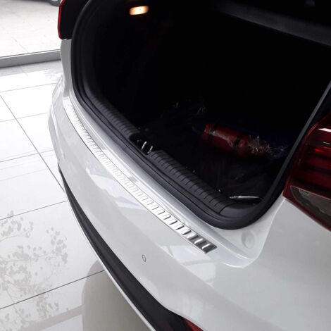 Protection Seuil de Pare-Chocs Arriére Compatible avec Hyundai i20 HB 2018-2020 Acier Brossé (1/5)