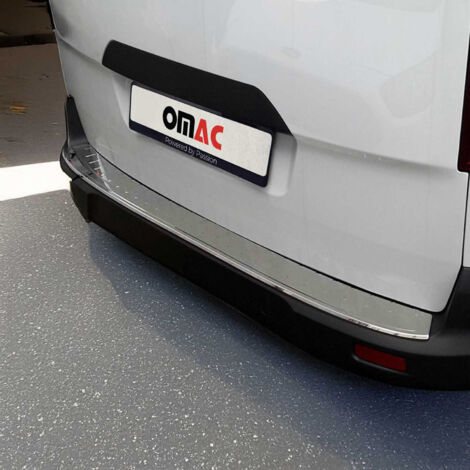 Protection Seuil de Pare-Chocs arrière - Compatible avec Ford Tourneo Connect 2015-2021 - Couverture de Seuil de Coffre - Bande Seuil de Chargement - Style élégant - en Acier INOX Chromé (1/5)
