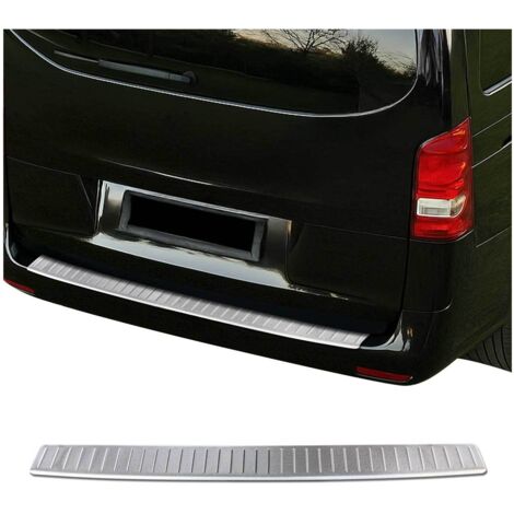 Protection Seuil de Pare-Chocs Arriére Compatible avec Mercedes Vito W447 2014-2024 Brossé