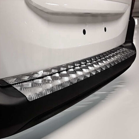 OMAC Protection Seuil de Pare-chocs Arriére Compatible avec Citroen Berlingo 2019-2024 Aluminium Gris (1/5)
