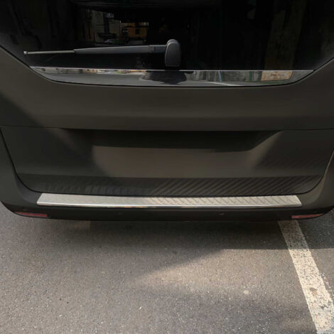 Protection Seuil de Pare-Chocs Arriére Compatible avec Mercedes Vito W447 2014-2021 Acier INOX Chromé (1/5)