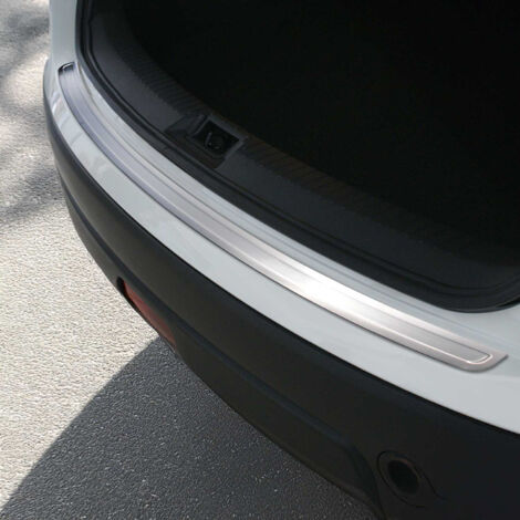 Protection seuil Coffre Pare-Chocs pour Nissan Qashqai +2 2008-2014 Acier Brossé (1/5)