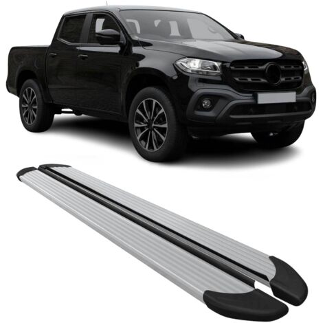 Marchepieds Latéraux Compatible avec Mercedes Classe X 2017-2024 Aluminium Argent 2Pcs (1/5)