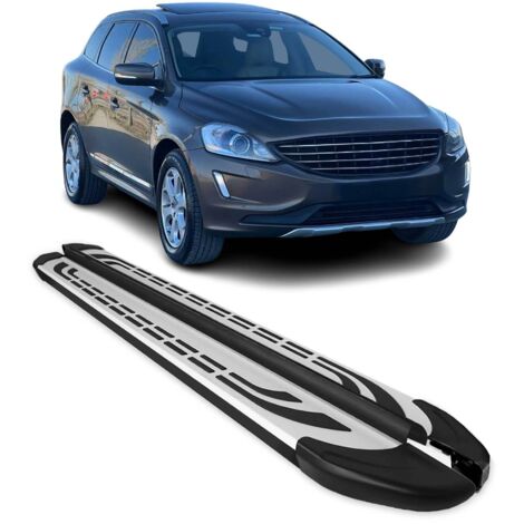 Marchepieds Latéraux pédale Compatible avec Volvo XC90 2002-2014 Aluminium Gris Noir 2X (1/5)