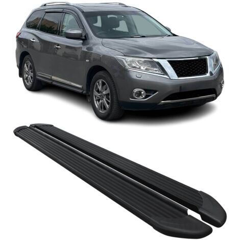 Marchepieds Latéraux pour Nissan Pathfinder 2013 à 2021, Marchepied latéral de Voiture en Aluminium, 2 Pcs, Noir (1/5)