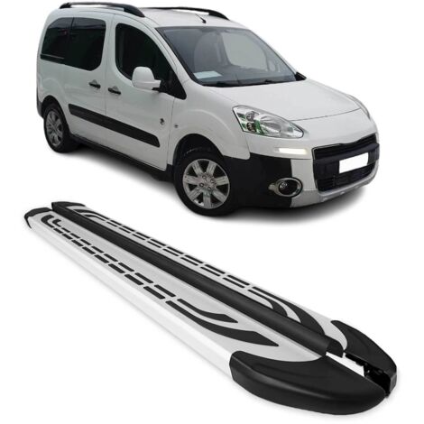 Marchepieds Latéraux pour Peugeot Partner Tepee 2008 à 2018, Marchepied latéral de Voiture en Aluminium, 2 Pcs