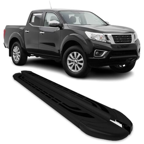 Marchepieds Latéraux pour Nissan Navara D23 Double Cab 2016-2025 Alu Noir 2Pcs (1/5)