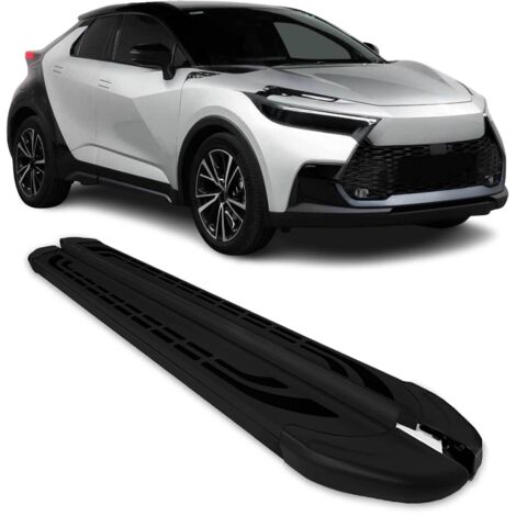 OMAC Marchepieds latéraux pédale pour Toyota C-HR AX20 2023-2026 Aluminium Noir 2Pcs