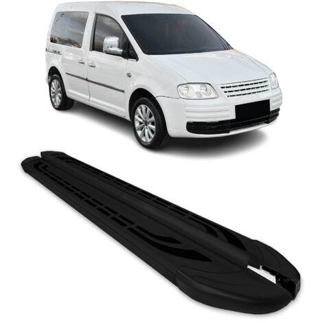 Marchepieds Latéraux pédale pour VW Caddy 2003-2020 L1 Aluminium Noir 2Pcs (1/5)