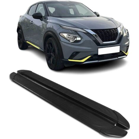 Marchepieds latéraux pédale pour Nissan Juke II 2019-2026 2Pcs Aluminium Noir