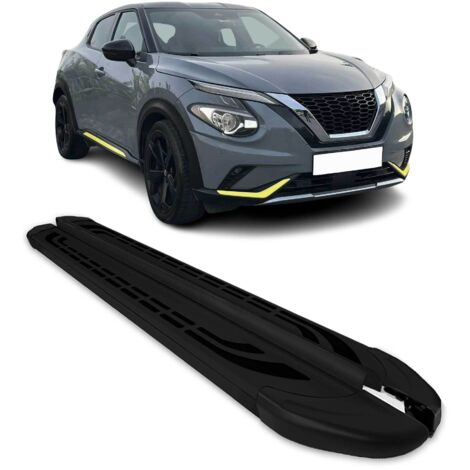 Marchepieds latéraux pédale pour Nissan Juke II 2019-2026 Aluminium Noir 2Pcs
