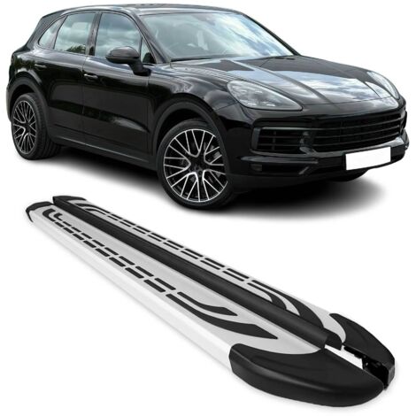 Marchepieds Latéraux pédale pour Porsche Cayenne 2017-2025 Aluminium Gris 2Pcs