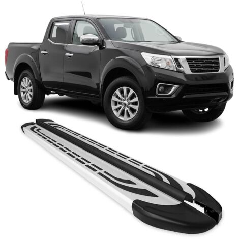 Marchepieds Latéraux pour Nissan Navara D23 Double Cab 2016-2025 Alu Gris 2Pcs (1/5)