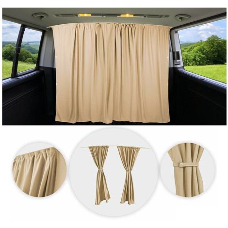 Rideaux De Séparation de Cabine pour Renault Trafic L2 Beige Tissu