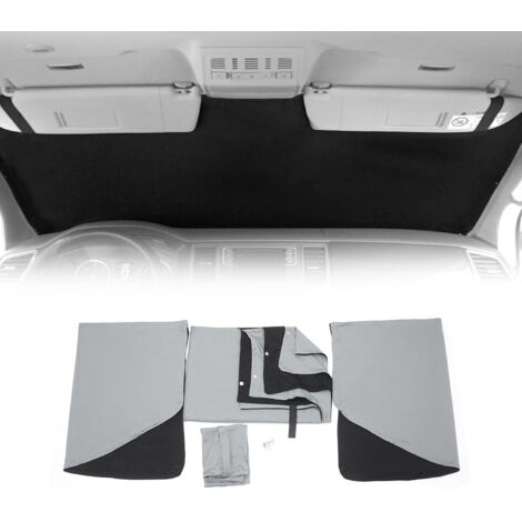 OMAC Rideaux Pare-Soleil magnétique pour VW Crafter 2017-2026 Gris-Noir Tissu (1/5)