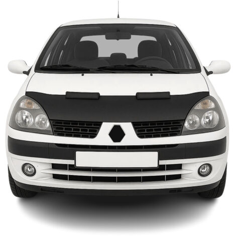 Protège Capot compatible avec Renault Clio 2001 à 2006, Bra de Capot Protection, Noir (1/5)
