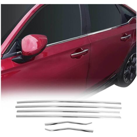 OMAC Garniture de Fenêtre pour Honda Civic Berline 2022-2026 Acier INOX Brillant 6Pcs (1/5)