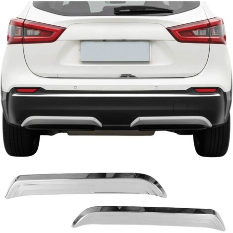 Diffuseur de pare-chocs arrière - pour Nissan Qashqai 2017-2021 inoxy chromé