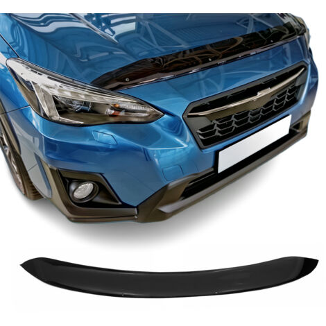 Deflecteurs d'air capot de voiture Protection pour Subaru XV 2017-2023 Acrylique foncé Noir (1/5)