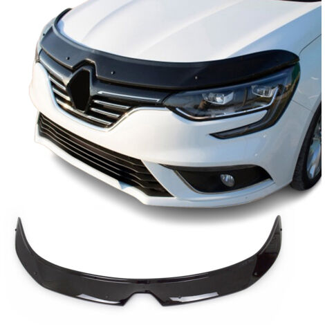 Déflecteur de Capot pour Renault Megane IV 2016-2022 Berline Acrylique Noir (1/5)
