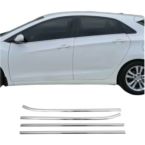 Garniture de Fenêtre pour Hyundai i30 HB 2006-2011 Acier Inox 4Pcs