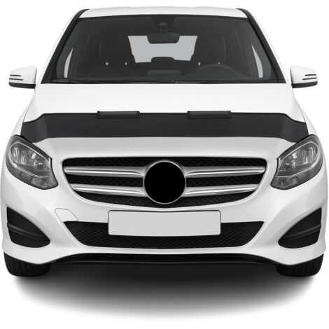 Protège Capot Compatible avec Mercedes Classe B W246 2012 à 2019, Bra de Capot Protection, Noir (1/5)